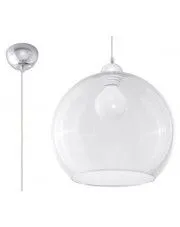 Loftowa lampa wisząca kula E830-Bals - transparentny