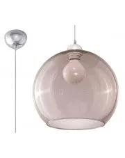 Szklana lampa wisząca LED E830-Bals - grafit w sklepie Edinos.pl