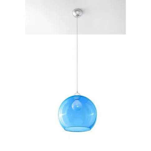 Fotografia Okrągła lampa wisząca kula E830-Romulus - niebieski z kategorii Lampy
