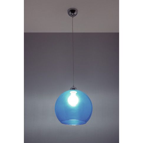 Zdjęcie niebieska regulowana lampa wisząca kula E830-Bals - sklep Edinos.pl
