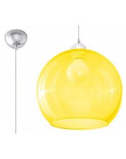 Szklana lampa wisząca kula LED E830-Bals - żółty w sklepie Edinos.pl