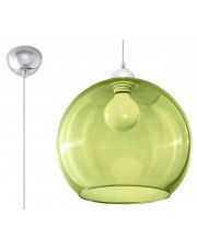 Okrągła szklana lampa wisząca E830-Bals - zielony