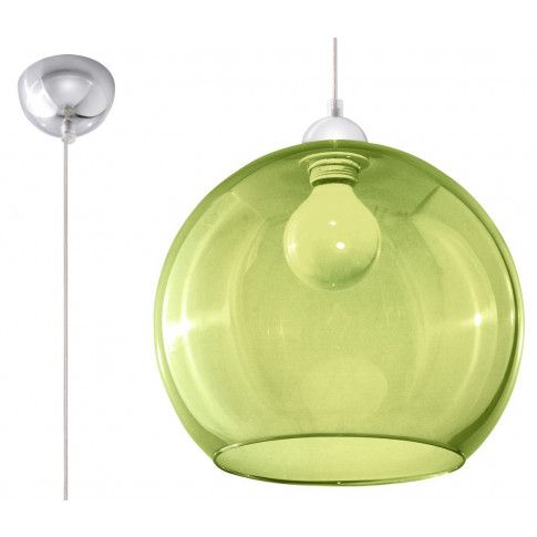 Zdjęcie produktu Okrągła szklana lampa wisząca E830-Bals - zielony.