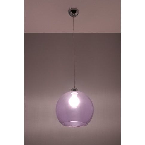 Zdjęcie fioletowa regulowana lampa wisząca kula E830-Bals - sklep Edinos.pl