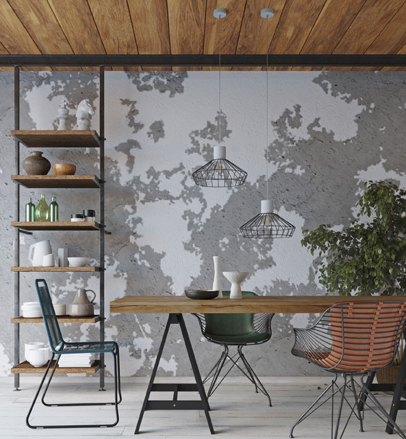 Druciana lampa wisząca loftowa E838-Atlanta