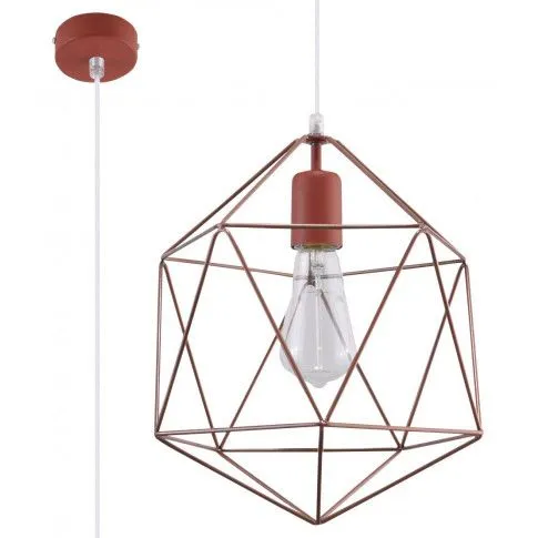Zdjęcie produktu Loftowa lampa wisząca E840-Gaspari - miedziany.