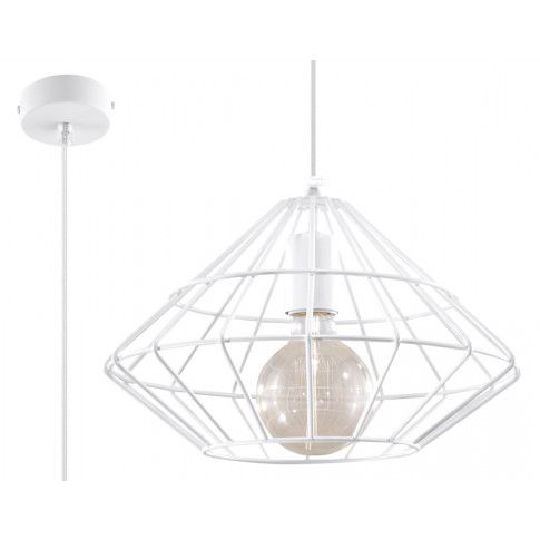 Zdjęcie produktu Loftowa lampa wisząca E841-Umberta - biały.