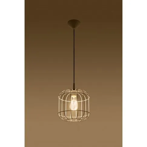 Zdjęcie biała lampa wisząca do salonu loft E842-Celto - sklep Edinos.pl