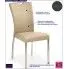 Fotografia Krzesło metalowe Zalan - beżowe z kategorii Krzesła do salonu