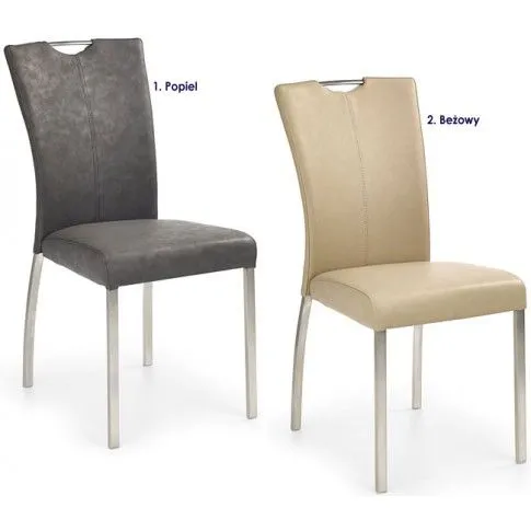 Zdjęcie beżowe krzesło metalowe Defiks - sklep Edinos.pl