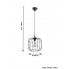 Szczegółowe zdjęcie nr 4 produktu Nowoczesna lampa wisząca E842-Celto - czarny