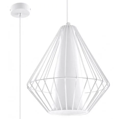 Zdjęcie produktu Loftowa lampa wisząca druciana E843-Gylfi - biały.