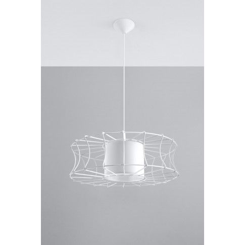 Fotografia Nowatorska lampa wisząca E844-Salerni - biały z kategorii Lampy wiszące