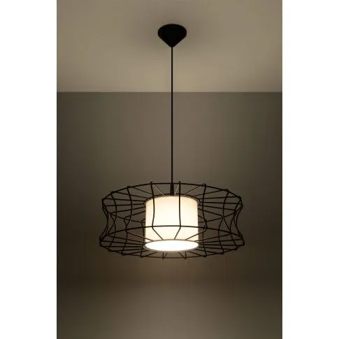 Zdjęcie czarna industrialna lampa wisząca LED E844-Sofia- sklep Edinos.pl