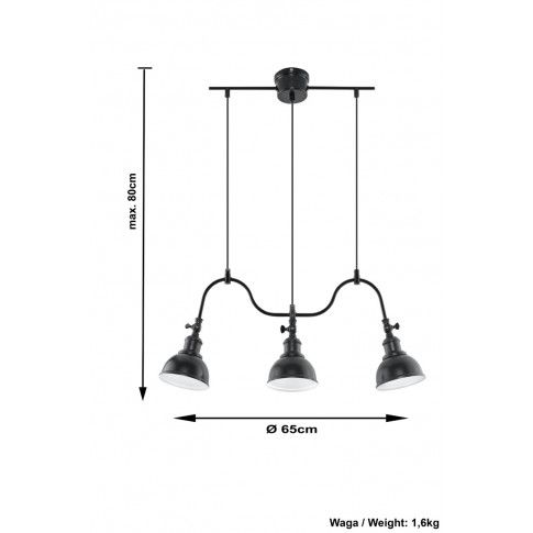 Szczegółowe zdjęcie nr 4 produktu Regulowany żyrandol LED E847-Mari