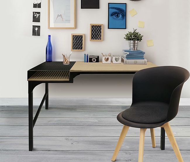 Designerskie biurko loftowe Ulfi - praktyczne