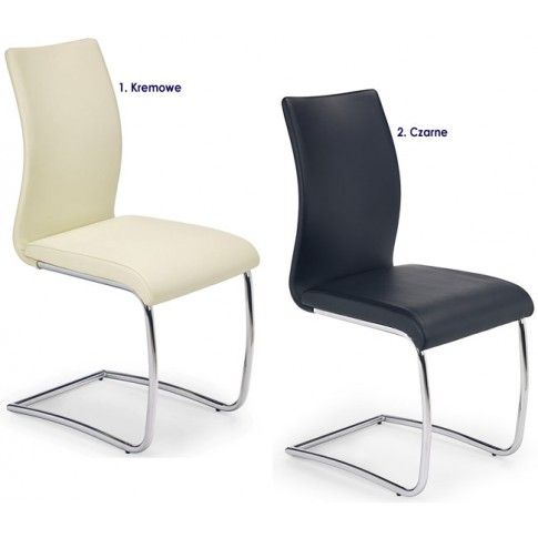 Zdjęcie kremowe krzesło metalowe Avner - sklep Edinos.pl