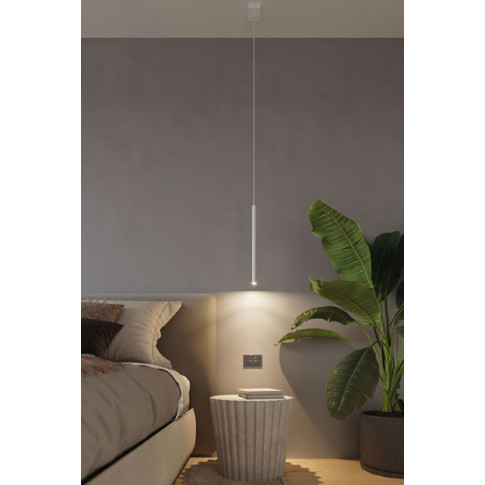Fotografia Pojedyncza lampa wisząca LED E852-Pastels - biały z kategorii Lampy wiszące