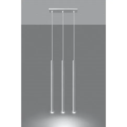 Zdjęcie biała lampa wisząca potrójny zwis E853-Amot | Edinos.pl