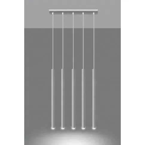 Szczegółowe zdjęcie nr 4 produktu Designerska lampa wisząca E854-Amot - biały