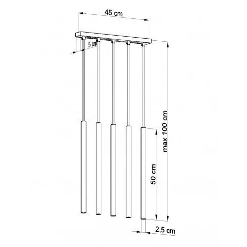 Szczegółowe zdjęcie nr 5 produktu Designerska lampa wisząca E854-Amot - biały