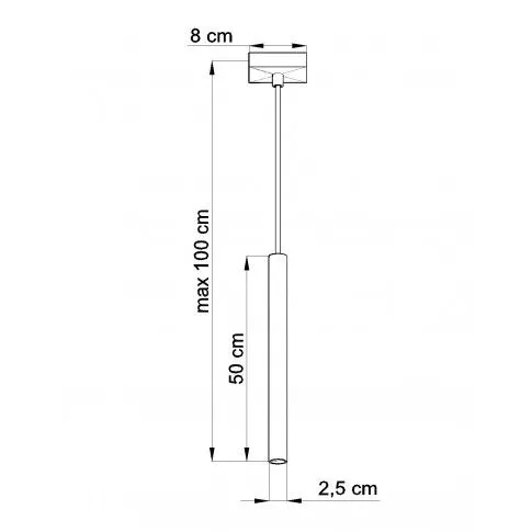 Szczegółowe zdjęcie nr 5 produktu Pojedyncza lampa wisząca LED E852-Amot - czarny