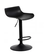 Designerski czarny hoker do kuchni - Venne w sklepie Edinos.pl