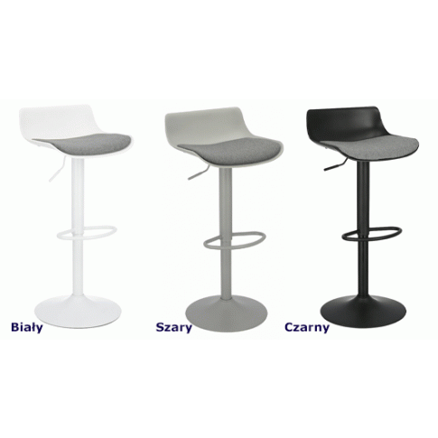 Szczegółowe zdjęcie nr 4 produktu Designerski hoker Orla 3X - biały