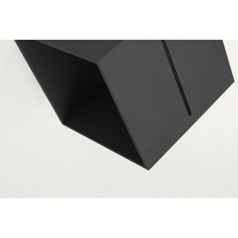 Szczegółowe zdjęcie nr 6 produktu Kwadratowy kinkiet E050-Quade - czarny