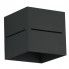 Kwadratowy kinkiet E050-Quade - czarny