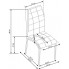 Szczegółowe zdjęcie nr 4 produktu Stylowe krzesło pikowane Spelter - popielate