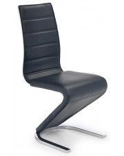 Krzesło metalowe w stylu nowoczesnym Altel - czarne w sklepie Edinos.pl