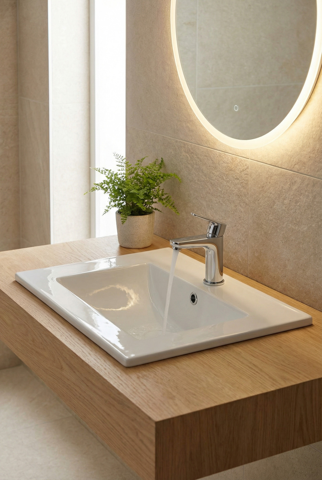 Aranżacja łazienki z umywalką meblową Svan 2S