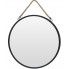 Zdjęcie produktu Okrągłe lustro Olmi na sznurku - czarne.