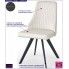 Fotografia Krzesło w minimalistycznym stylu Vimes - białe z kategorii Krzesła metalowe