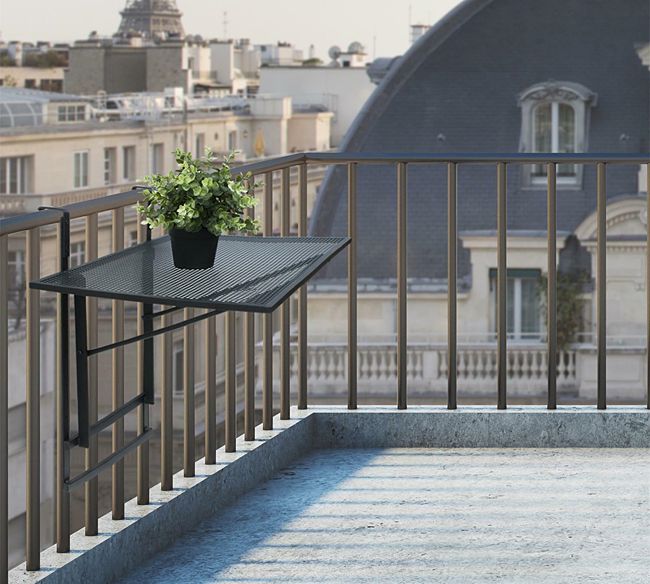 Rozkładany stolik kawowy Sintrev - czarny