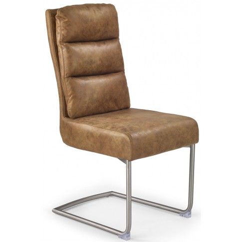 Zdjęcie produktu Krzesło z miękkim oparciem Helit - brązowe.