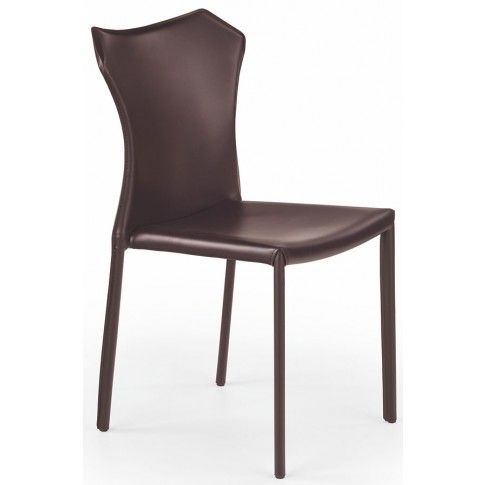 Zdjęcie produktu Krzesło tapicerowane Dibler - brązowe.