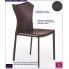 Fotografia Krzesło tapicerowane Dibler - brązowe z kategorii Krzesła wg koloru/stylu