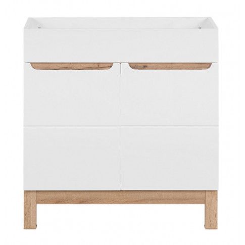 Zdjęcie produktu Stojąca szafka pod umywalkę Marsylia 3X 80 cm - Biały połysk.