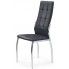 Zdjęcie produktu Stylowe nowoczesne krzesło tapicerowane czarne pikowane Azrel.