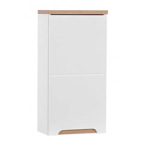 Szczegółowe zdjęcie nr 7 produktu Zestaw mebli łazienkowych z koszem Dixi 3Q 60 cm - Biały połysk