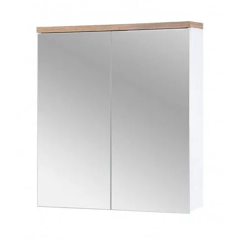 Szczegółowe zdjęcie nr 8 produktu Zestaw mebli łazienkowych z koszem Dixi 3Q 60 cm - Biały połysk