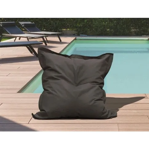 Zdjęcie składany puf ogrodowy Prendi szary na taras | Edinos.pl