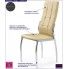 Fotografia Krzesło nowoczesne pikowane Azrel - popielate z kategorii Krzesła