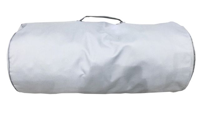 Beżowy puf składany Prendi - miękki