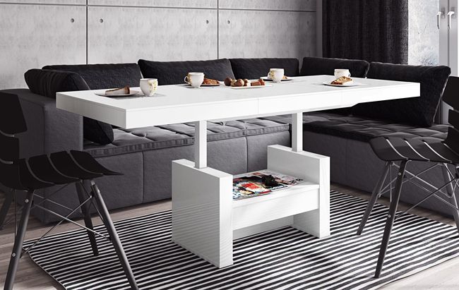 Designerski ławostół Aurelo 3X - rozkładany