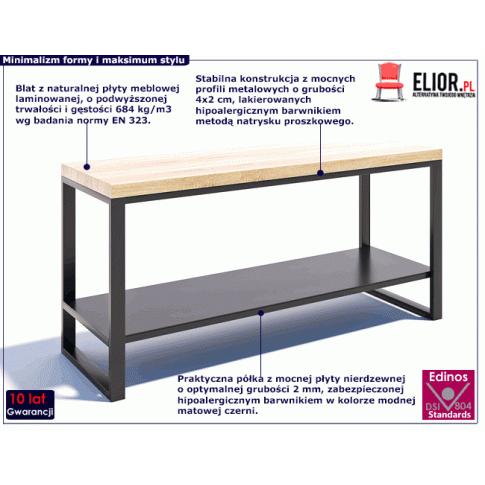 Fotografia Stolik RTV Vitten 2X - Dąb Wedi z kategorii Szafki RTV