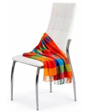 Białe tapicerowane krzesło pikowane - Orha w sklepie Edinos.pl