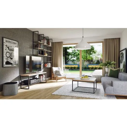 Zdjęcie industrialna metalowa szafka pod telewizor Vitten 2X | Edinos.pl